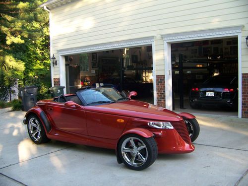 2001 plymouth prowler convertible- showroom new- orange pearl