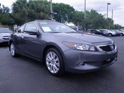 2010 3.5 ex-l coupe 3.5l v6 - leather - sunroof - gray