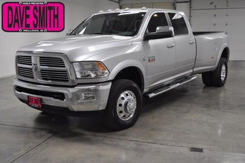 2012 silver dually crew 4wd diesel auto heated/ac leather nav rearcam cruise!!