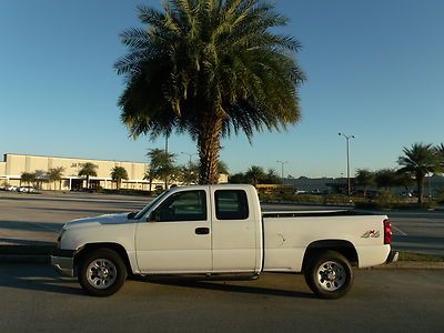 Chevy silverado 1500 ext cab 4x4 v8 work truck**florida truck**low reserve*clean