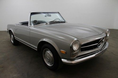 1968 mercedes benz 280sl, silver with navy blue interior, automatic, spot welds