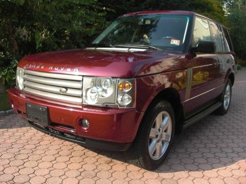 2004 land rover range rover hse awd red navigation sunroof xenon very clean