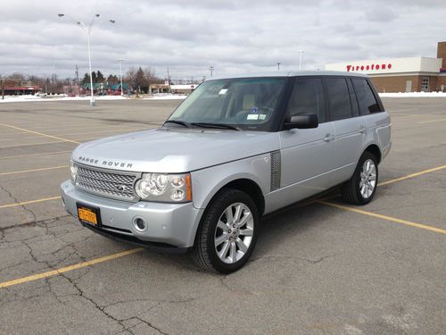 2007 land rover range rover hse  factory dvd supercharged wheels,grille