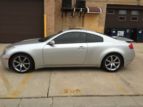 2004 infiniti g35 coupe, silver, excellent condition