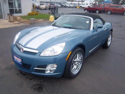 2007 saturn sky low miles blue very clean! leather! one owner!