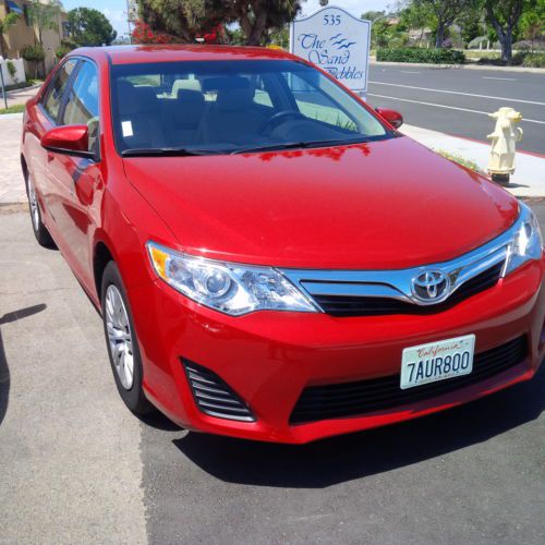 2013 toyota camry le barcelona red 3,503 miles!