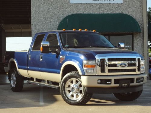King ranch 4x4-fx4-blue over tan-pwr roof-bfgoodrich at's-b&amp;w-pwr pdls-r.win-tx!