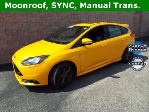 Ford focus st certified warranty 2.0l turbo 6-speed sun roof ecoboost cd mp3