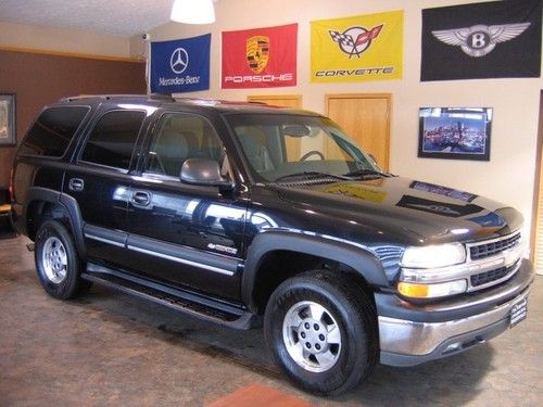 2003 chevy tahoe ls 4wd bose 3rd row rear climate run boards clean carfax 1 ownr