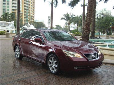 Lexus es 350 ruby red tan leather very sharp