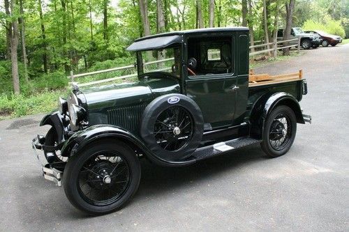 1929 model a ford pick up truck closed cab