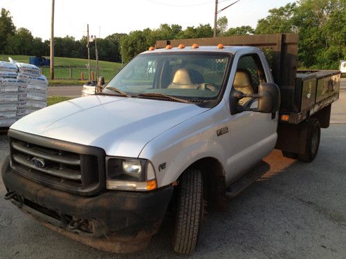 2002 ford f-350 sd 9 ft flatbed 22k original miles off lease fleet maintained