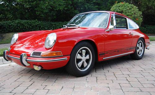 1967 porsche 911 coupe with factory sport seats