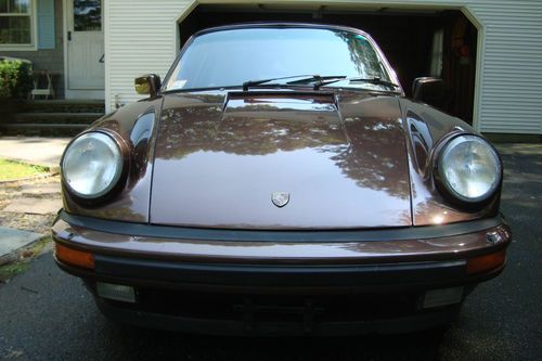 1985 porsche 911 carrera targa 2-door 3.2l brown/brown
