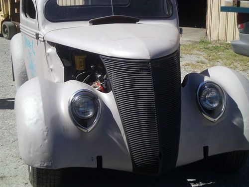 1937 ford pickup, with a passenger car front doghouse