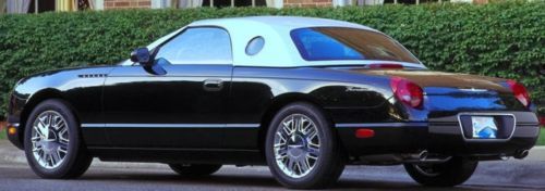 2002 ford thunderbird neiman marcus limited edition- evening blk &amp; satin silver