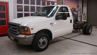 No reserve-2000 ford f350 cab &amp; chassis dual rear wheel truck v10 engine
