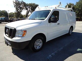 2012 nv2500hd ladder rack bins and partition off lease fla car