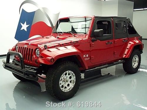 2008 jeep wrangler x lifted 4x2 6speed 4dr soft top 54k texas direct auto