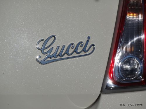 2012 special edition fiat 500c gucci cabrio (convertible) (white)
