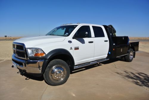 2012 dodge ram 5500 crew cab 4x4 flat bed tool box and more excellent condition