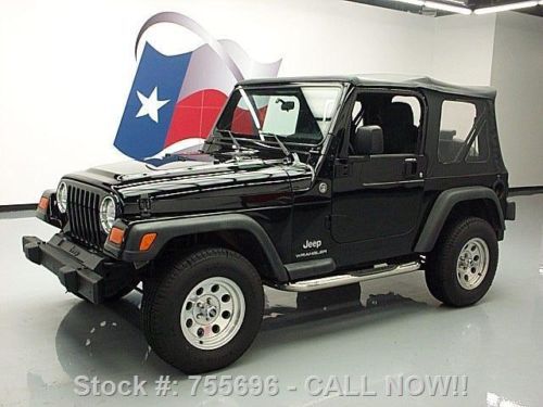 2006 jeep wrangler se 4x4 soft top 6spd trail rated 17k texas direct auto