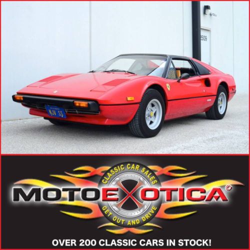 1978 ferrari 308 gts-1 owner since new-desirable rosso corsa red-targa top-look!