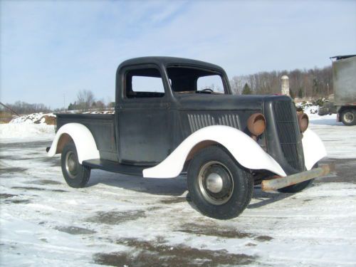 1935 ford pickup rat rod hot rod barn find