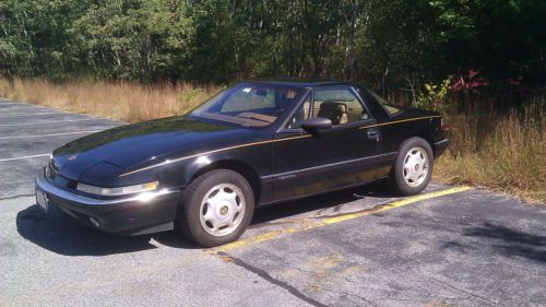 1991 buick reatta black/tan coupe