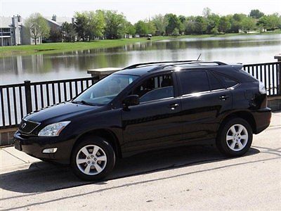 2006 lexus rx330 awd blk/blk leather only 78k 6cd pwr trunk htd sts clean v6 4x4