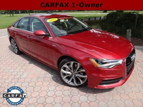 2013 audi a6 prestige supercharged 310 hp v6 3.0l/183 8-speed automatic red/tan