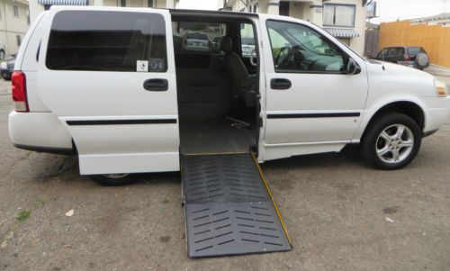 Wheelchair accessible 2006 chevrolet uplander (manual side fold out)