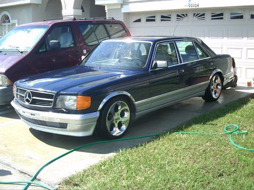Mercedes-benz 500sel classic with only 117k german import rare car in florida
