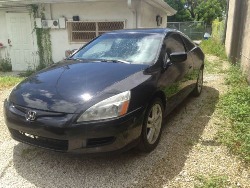 Black 2 door accord with leather seats and moonroof. no reserve !!