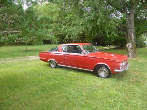 1965 plymouth barracuda classic car red 85k miles