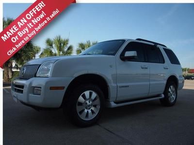 07 suv 4.0l cd power lock window driver's seat white leather hitch certified rwd