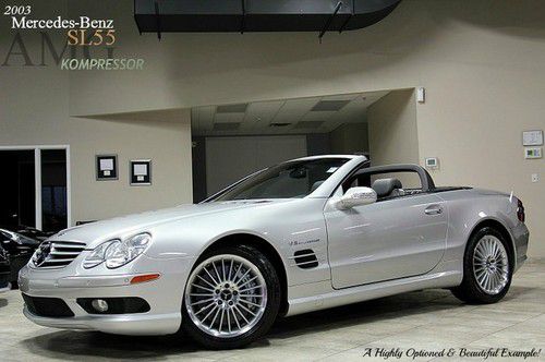 2003 mercedes benz sl55 amg *only 49k miles* pano roof keyless-go parktronic!!!