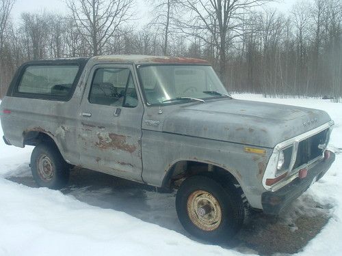 1978 ford bronco-full size 4x4-78 4 wheel drive truck-4.10 gear ratio-collector