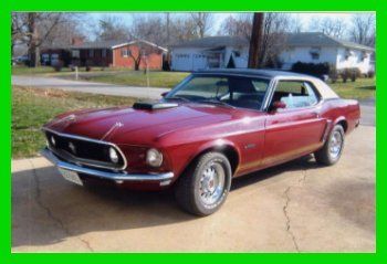 1969 ford mustang coupe 428ci 335hp v8 4-speed manual original miles