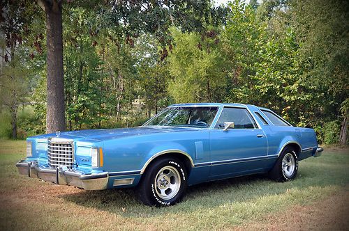 1977 ford thunderbird clean low miles blue