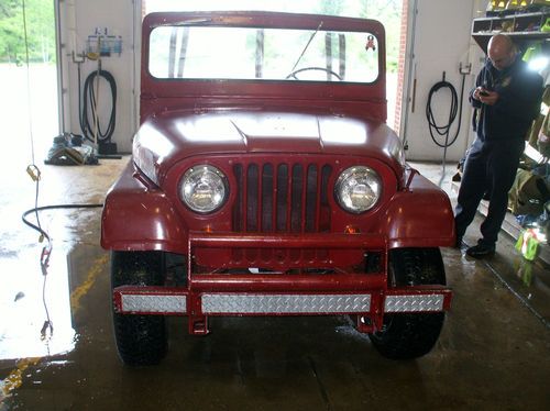 1962willys jeep cj5 4wd firefighting brush vehicle off road vehicle roll bar