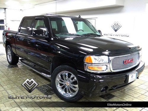 2006 gmc sierra denali crew cab awd htd sts moonroof side steps low miles