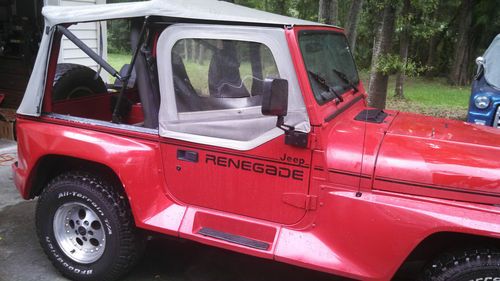 1992 jeep wrangler renegade sport utility 2-door 4.0l