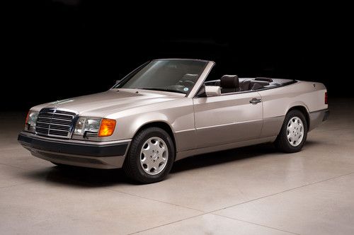 300ce convertible, only 15,975 miles, all records, as-new, smoke silver/brown