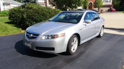 2004 acura tl, showroom condition, 52,350 hwy miles, silver, with tinted visors