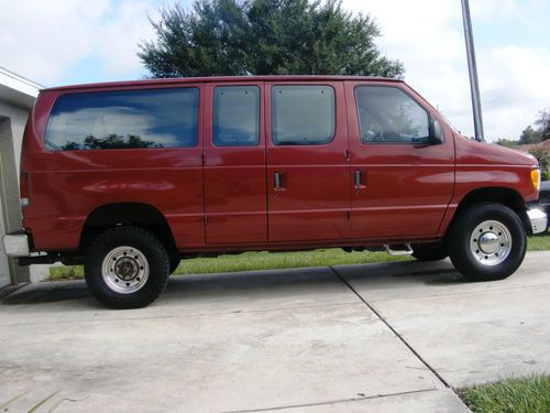 Ford e-350, low miles, handicap wheelchair van, lowered floor 56-58" clearance