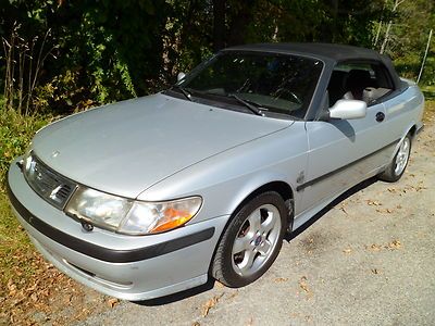 2001 saab 9-3 convertible coupe se 2liter 4cylinder turbo icecoldairconditioning