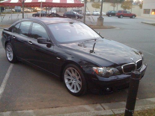 2006 bmw 750i w/sport package - black on black with all the luxury features
