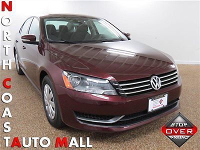 2013(13)passat s red/black fact w-ty only 16k keyless phone cruise save huge!!!!