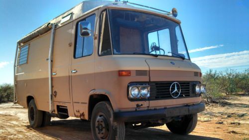 Mercedes flip seat rv unimog bio diesel truck vw westfalia camper grown up!!